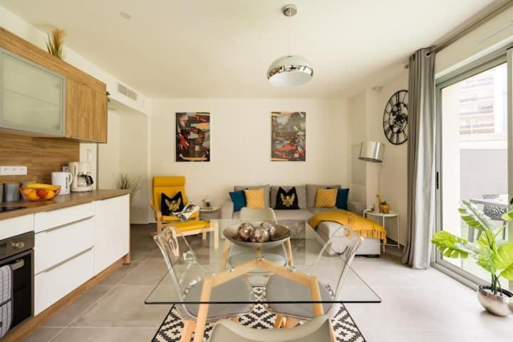 Stylish New 1 bedroom apartment in juan les pins Antibes Extérieur photo